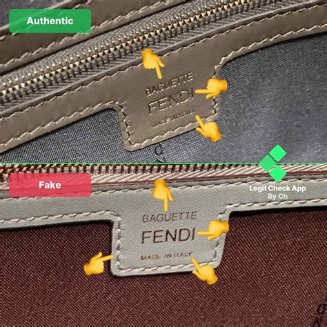 how to spot a fake fendi baguette|is a fendi baguette real.